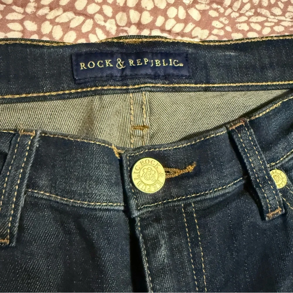 Rock & Republic Dark Blue Skinny Jeans‎